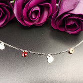 Colier Argint 925 Inimi cu pietre